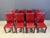 Red Leather Dining Chairs from Roche Bobois, France, 1980s, Set of 8 For Sale - Image 7 of 14