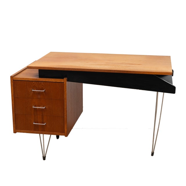 Hairpin Writing Desk from Tijsseling Nijkerk, 1960s For Sale - Image 13 of 13