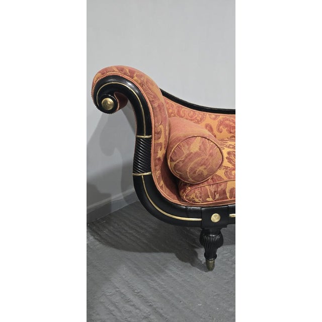 Black Regency Chaise Lounge Sofa, 1810s For Sale - Image 8 of 18