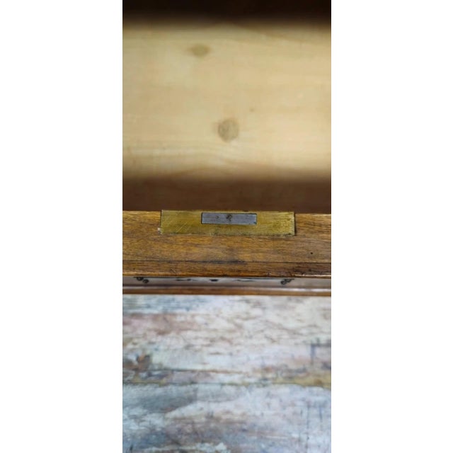 Brown Antique Bieidermeier Style Wardrobe in Walnut, 1800s For Sale - Image 8 of 14