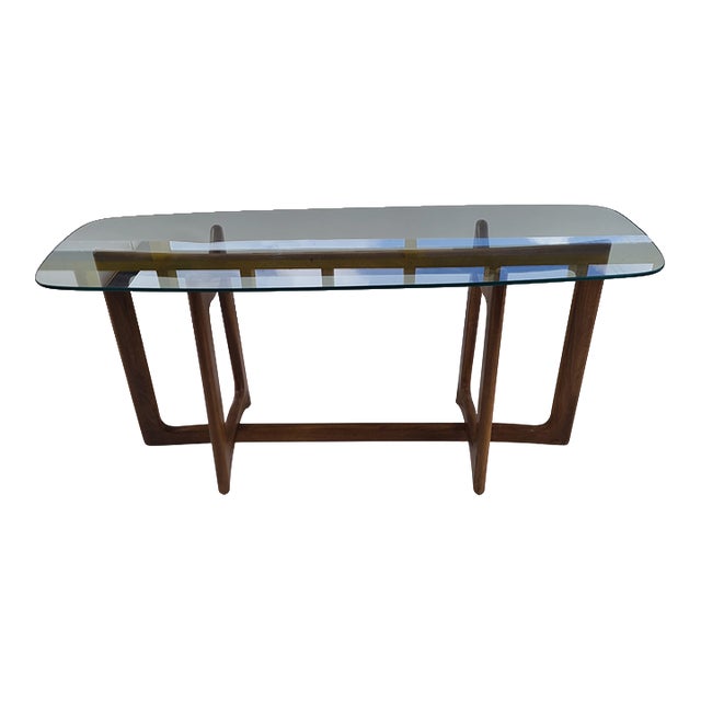 Adrian Pearsall Sculptural Walnut Console Table For Sale