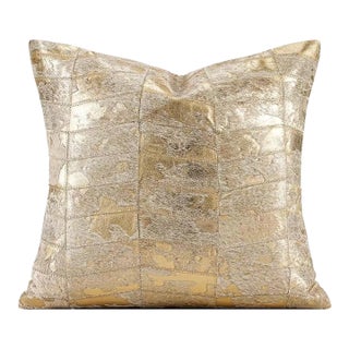 Gold Leather Paired With Down Craftsmanship, 19-Inch Single Layer For Sale