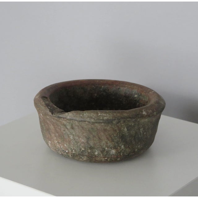 1930s Rustic French Red Stone Bowl For Sale In Los Angeles - Image 6 of 8