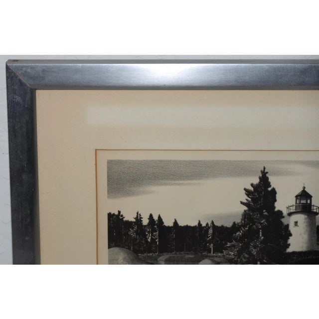 Stow Wengenroth "Inlet Light" Limited Edition Pencil Signed Lithograph C.1937 For Sale - Image 4 of 8