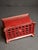 Antique Kenton Toys Cast Iron Radio Bank 1920s Small 3-Dial Safe Red Paint For Sale - Image 10 of 15