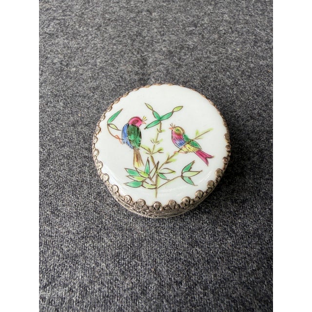 Vintage Chinese Round Porcelain Shard Ring Trinket Box For Sale - Image 12 of 12