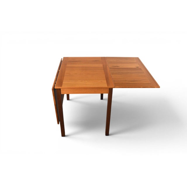 Ansager Møbler Teak Drop Leaf Dining Table | Danish Modern 1960s For Sale - Image 4 of 11