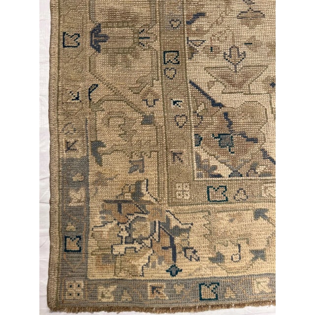 Turkish Antique Oushak Rug 9.5x6.9 For Sale - Image 3 of 5