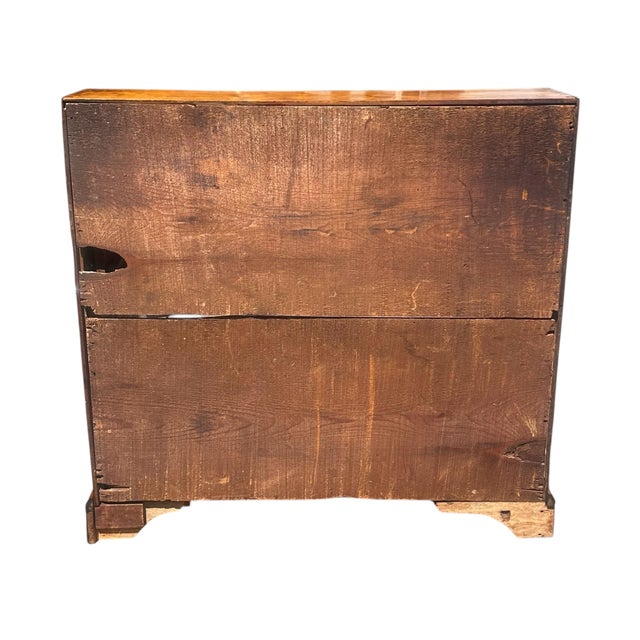 Chippendale New Hampshire Tiger Maple Slant Lid Desk With Full Stepback Interior For Sale - Image 11 of 12