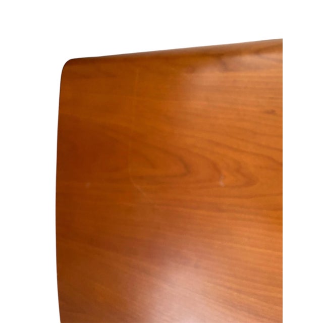 1990s Modern Italian Teak Floating Platform King Bed For Sale - Image 9 of 11