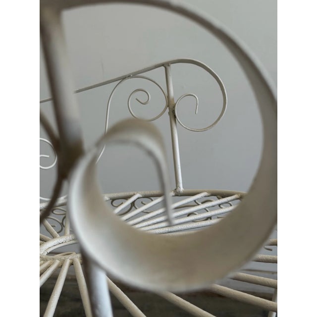 1970s Salterini Style Iron Peacock Rocking Chair For Sale - Image 13 of 18