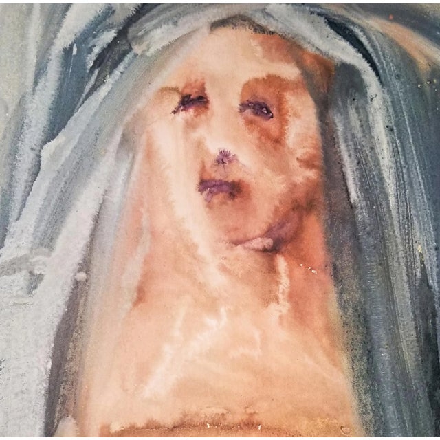 Color lithograph "Plange, Virgo, Accinta Sacco" (Lament Virgin, Girded with Sackcloth, 1 Maccabees Chapter 2) from...