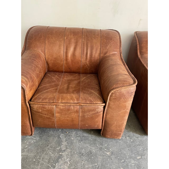 Spanish Leather Armchairs, Valenti, 1960s For Sale - Image 12 of 13
