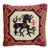 Vintage Swedish Backahsten Horse Accent Pillow Handmade Needlepoint Embroidered For Sale
