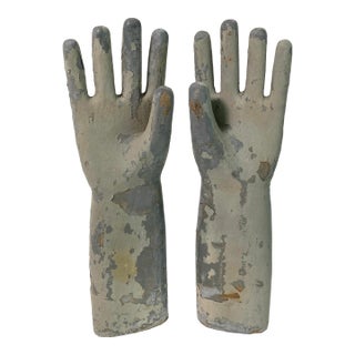 Vintage Industrial Glove Molds - a Pair For Sale