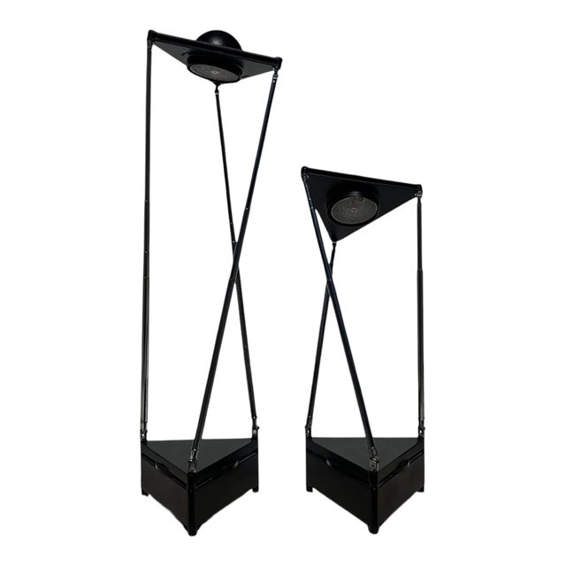 Pair of Ferdinand Alexander Porsche Kandido Table Lamps for Luci Italia, 1980s For Sale