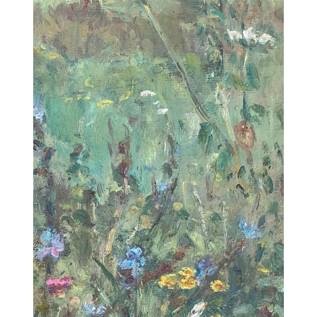 Realism Summer Floral Oil Painting, Ukrainian Impressionism, 1970s Soviet Art 38-30 For Sale - Image 3 of 6