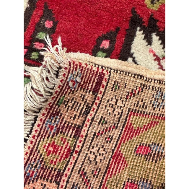 Small Vintage Turkish Bobyrugs Yastik Rug, 1970s For Sale - Image 15 of 16