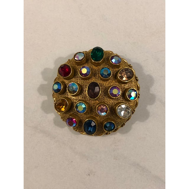 This fabulous 1950s ART (Arthur Pepper) Sputnik Rhinestone Brooch Pin brings vintage flair and sophistication to any...