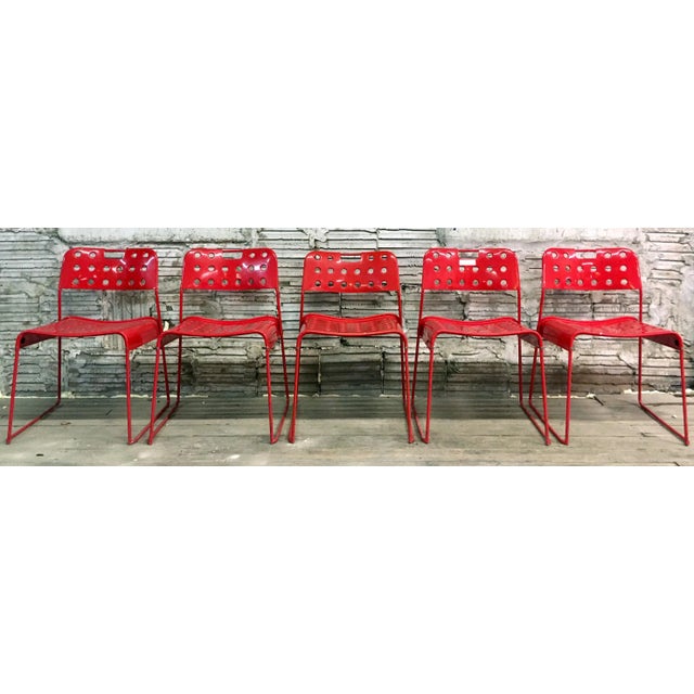 Vintage Italian Steel Omkstak Chairs by Rodney Kinsman for Bieffeplast, 1980s For Sale - Image 13 of 13