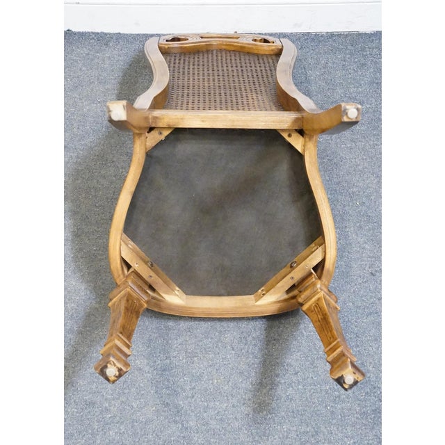 Bernhardt Furniture Solid Walnut French Provincial Cane Back Dining Side Chair For Sale - Image 9 of 9