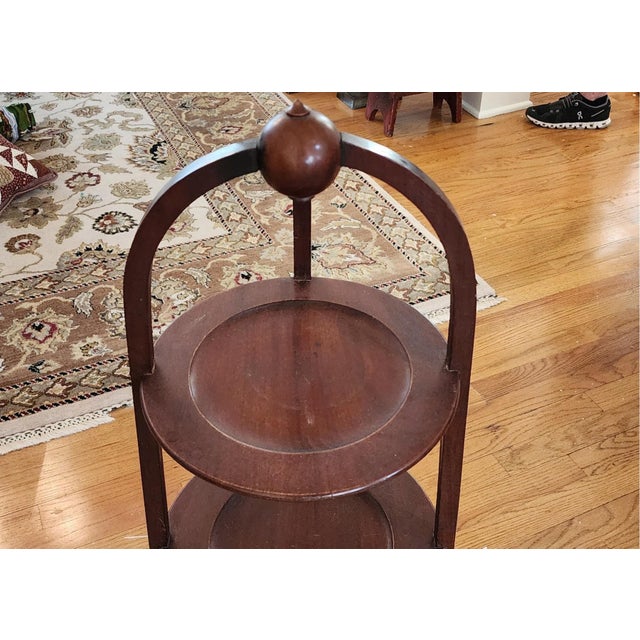 1940s Vintage Edwardian Three-Tired Muffin Stand For Sale - Image 5 of 9