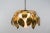 Hollywood Regency Gilded Florentine Ceiling Lamp with Opaline Glass Globe Shade, 1960s For Sale - Image 3 of 12