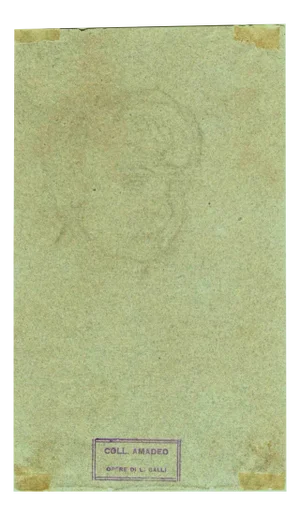 Luigi Galli, The Portrait, Original Drawing, 19th-Century
