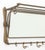 Late 20th Century Art Deco Style Brass Mirrored Coat Rack For Sale - Image 5 of 8