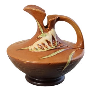 1940s Roseville Freesia 19-6 Ewer For Sale