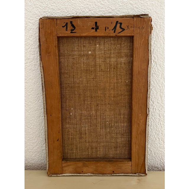 Marius Chambaz, Mazots au pied du Cervin, 1919, Oil on Canvas For Sale - Image 9 of 10