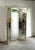 1970s glam brass/mirrored 3-panel screen/room divider. Some very minimal scuffing to brass frame in a few spots, but...