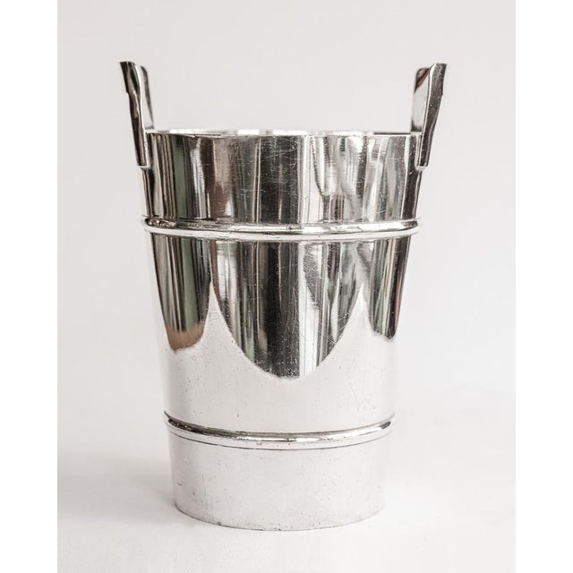 Mid-Century Modern Silver Plated Champagne Cooler and Ice Bucket, 1950s For Sale - Image 6 of 8