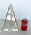 Stylish Revelation Modern Champagne Crystal Pyramid Apex Sculpture, showroom floor sample