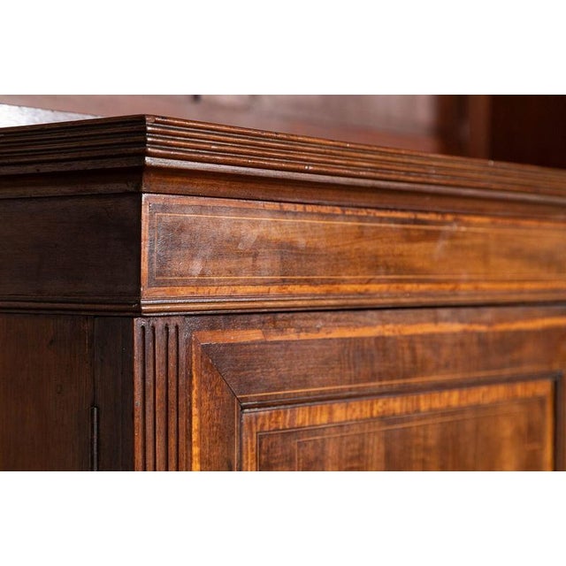 English Inlaid Mahogany Glazed Bookcase, 1870 For Sale - Image 12 of 18