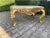 French 1980s Artisan Louis XVI Gold Beech Marble Coffee Table For Sale - Image 3 of 11