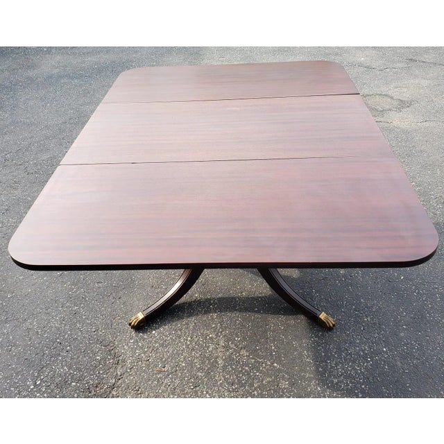 Brandt Furniture Sheraton Style Dropleaf Pedestal Small Dining Table, C. 1940s For Sale - Image 11 of 11