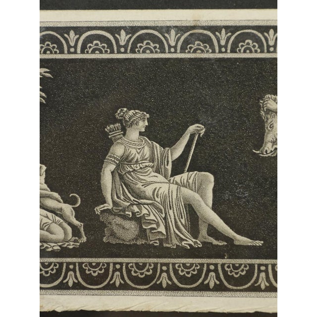 Black Grand Tour Classical Friezes, 1790, Stipple Engravings, Set of 3 For Sale - Image 8 of 18
