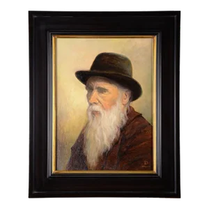 Dirk Foslien "Old Man" Oil Painting on Canvas