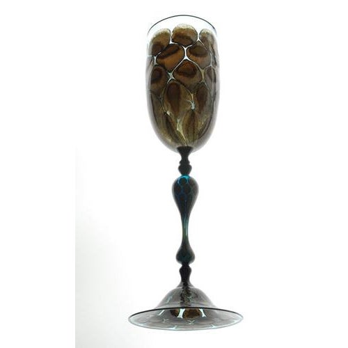 Turtoise Murano Glass Goblets from Pauly & Co., Set of 2 For Sale - Image 12 of 18