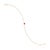 Modern 14k Yellow Gold Heart-Shaped Orange Sapphire Chain Bracelet For Sale - Image 11 of 17