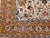 Vintage Persian Isfahan Rug, Hand-Knotted Wool & Silk, Allover Floral Pattern, Ivory & Brick-Red, 4x6 For Sale - Image 18 of 18