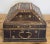 Early 20th Century Vintage Wooden Hinged Box W Metalwork Detail For Sale - Image 5 of 10