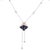 2010s Diamond Sapphire Necklace 1.30 TCW Women Certified For Sale - Image 5 of 9