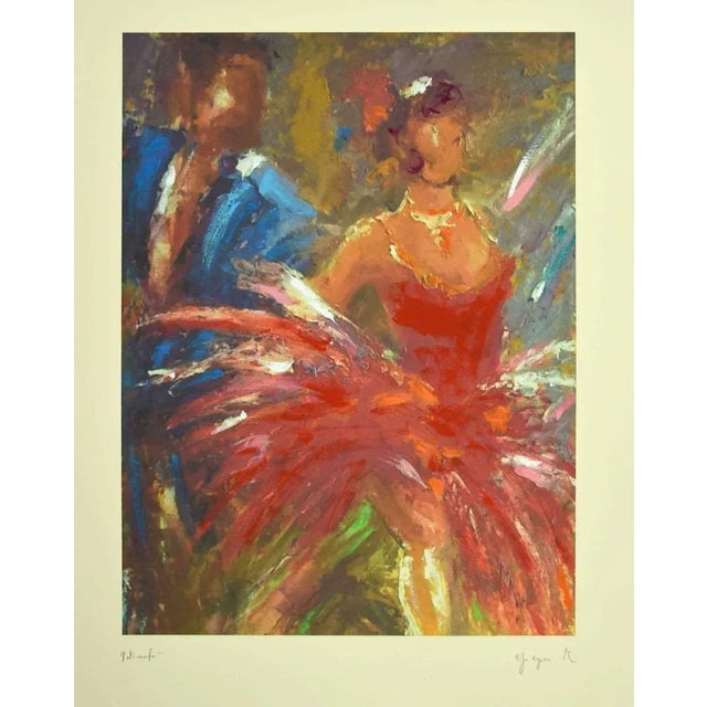 Andalusia is an original artwork realized by the Belgian artist Martine Goeyens. Digigraph Print Retouched by hand on...