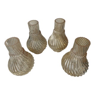 Vintage Murano Glass Shades in the style of PRL, 1970s,, Set of 4 For Sale