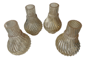 Vintage Murano Glass Shades in the style of PRL, 1970s,, Set of 4