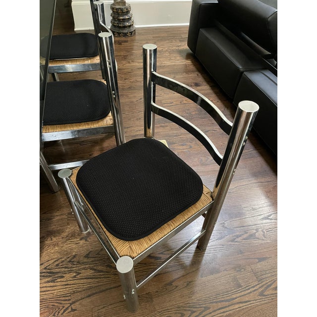 Metal Set of Six Silla Mexico by Diego Matthai For Sale - Image 7 of 9