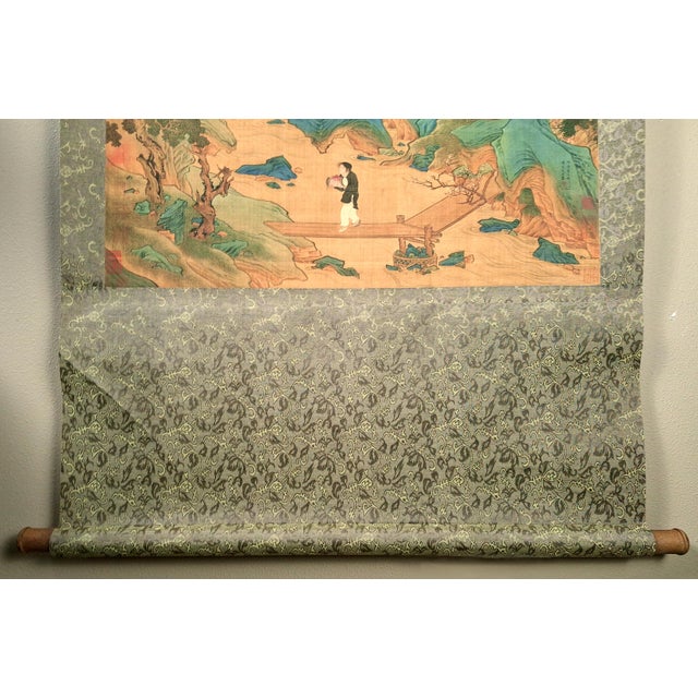 1930s Chinese Landscape Scroll For Sale - Image 5 of 8