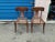 1980s Vintage Klismos Walnut Chairs - Set of 2 For Sale - Image 4 of 11